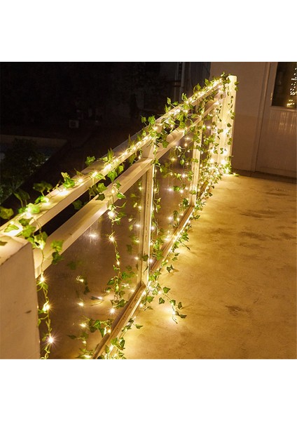 32.8 Ft 100 LED Green Ivy Yaprakları Peri Dize Işıkları, 2 Paket Güneş Powered String Işıkları, Bahçe, Veranda, Yard, Parti (Yurt Dışından) modelleri