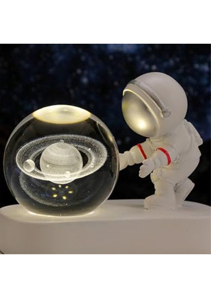 Gece Işığı, Astronotun Yıldızlı Yürüyüş Kristal Top Gece Işığı, USB Bağlantı, Tatil ve Yıldönümü Hediyeleri, Yaratıcı Süsler (Yurt Dışından) fırsatları