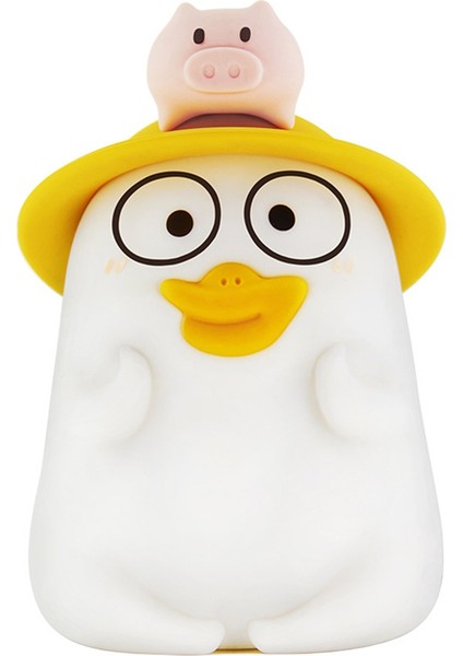 Ördek Pat Pat Lambası USB Sevimli Masaüstü Süs Silikon Lamba Yatak Başucu Yatak Odası Için Gece Işığı B (Yurt Dışından) indirimleri