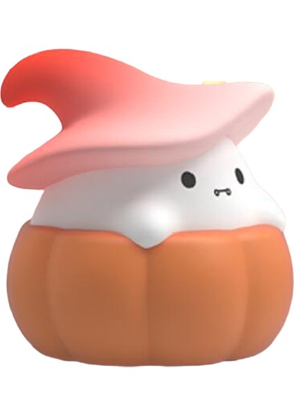 LED Balkabağı Hayalet Silikon Lamba Silikon LED Hafif Gece Işığı USB Şarj Edilebilir Başucu Lambası Ofisler Için Yatak Odası B (Yurt Dışından) indirimleri