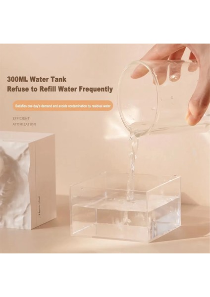 Aroma Difüzör Serin Sis Nemlendirici LED Ay Lambası Esansiyel Yağı Aroma Difüzör ve Gece Işığı Siyah (Yurt Dışından) indirimleri