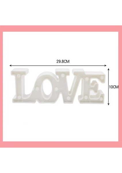 Aşk Mektubu Lambası Ingilizce Romantik Sürpriz Dekorasyon Modelleme Lamba Teklifi Sahne Düzeni Kırmızı (Yurt Dışından) indirimleri