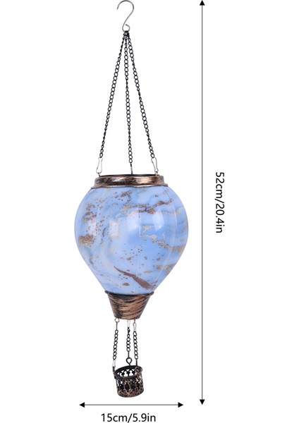 Sıcak Hava Balon Güneş Feneri ile Titreyen Alev Işığı Açık Güneş Asılı Işıklar Bahçe Avlusu Için Su Geçirmez (Yurt Dışından) fiyatları