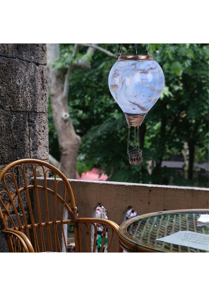 Sıcak Hava Balon Güneş Feneri ile Titreyen Alev Işığı Açık Güneş Asılı Işıklar Bahçe Avlusu Için Su Geçirmez (Yurt Dışından) fırsatları