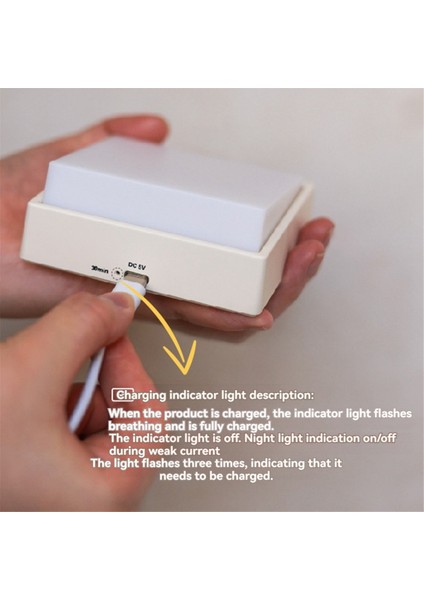 Switch Işık USB Şarjı Basit Ins Style Gece Işığı Ev Yatak Odası Başucu Switch Gece Işık Basit Beyaz (Yurt Dışından) indirimleri