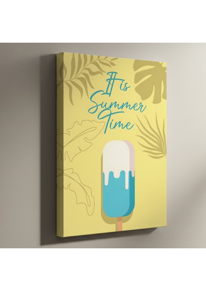 Yaz Günleri Dondurma İllüstrasyon Tablosu