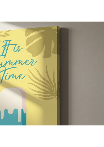 Yaz Günleri Dondurma İllüstrasyon Tablosu indirimleri