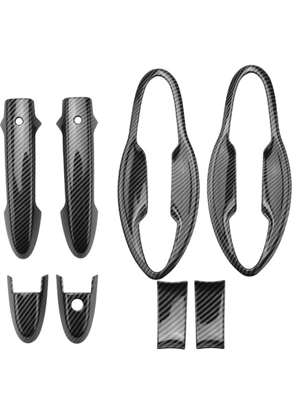 Araba Ön Kapı Kolları Kapak Trim Karbon Fiber Kapı Kolu Honda Hrv Hr-V Vezel 2014-2017 Araba Dış Stilini (Yurt Dışından)