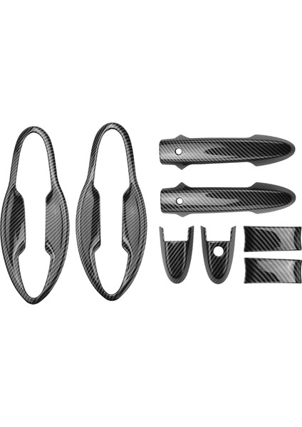 Araba Ön Kapı Kolları Kapak Trim Karbon Fiber Kapı Kolu Honda Hrv Hr-V Vezel 2014-2017 Araba Dış Stilini (Yurt Dışından) fiyatları