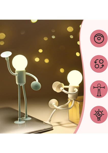 Yatak Odası, Banyo ve Noel Dekoru Yatak Odası Masaüstü Atmosfer Lambası Mavi (Yurt Dışından) fırsatları