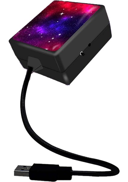 Mini LED Projeksiyon Lambası Yıldız Gecesi, Araba Için Yıldız Çatı Işıkları, Ev Tavanı Romantik USB Gece Işığı - Tak ve Oynat (Yurt Dışından)