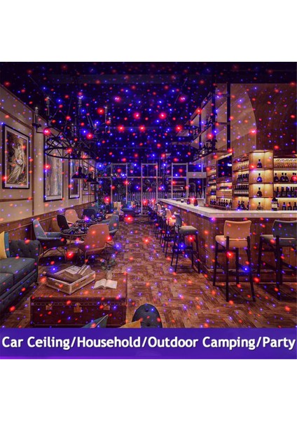 Mini LED Projeksiyon Lambası Yıldız Gecesi, Araba Için Yıldız Çatı Işıkları, Ev Tavanı Romantik USB Gece Işığı - Tak ve Oynat (Yurt Dışından) indirimleri