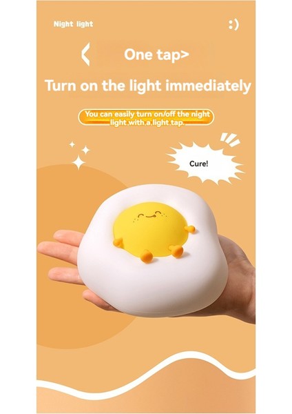 Yumurta Tavuk Silikon Pat Lambası USB Gece Işık Hemşirelik Hafif Karikatür Yumurta Çocuk LED Masa Lambası Dekorasyon Evi (Yurt Dışından) modelleri