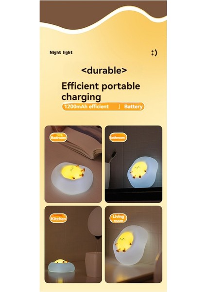 Yumurta Tavuk Silikon Pat Lambası USB Gece Işık Hemşirelik Hafif Karikatür Yumurta Çocuk LED Masa Lambası Dekorasyon Evi (Yurt Dışından) indirimleri