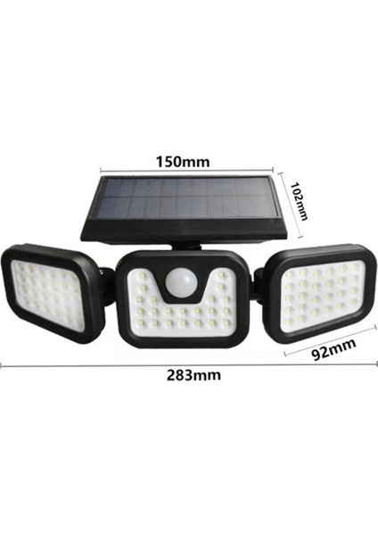 Güneş Indüksiyon Taşıma Işığı Su Geçirmez 74LED Üç Kafalı Katlanabilir Taşkan Işığı Akıllı Indüksiyon Açık Işık (Yurt Dışından) indirimleri