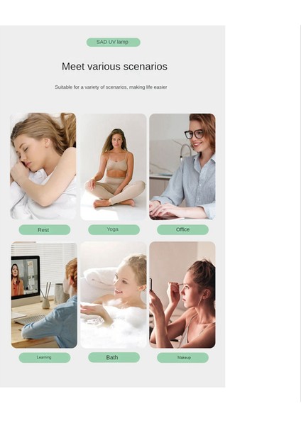 LED Sad Terapi Motut Masa Lamba Dokunma Tımıng Adılı Boyuk Yönetimi Dönüşüm Bozukluk Terapi Lambası Doğal Işığı Simüle Et (Yurt Dışından) indirimleri