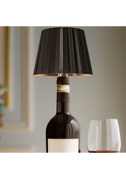 Kablosuz Şişe Lambası, Şişe Işığı, Likör Şişeleri Için LED Şişe Lambaları, Şarj Edilebilir Şarap Şişesi Işıkları Üç Renkli Siyah (Yurt Dışından) fırsatları