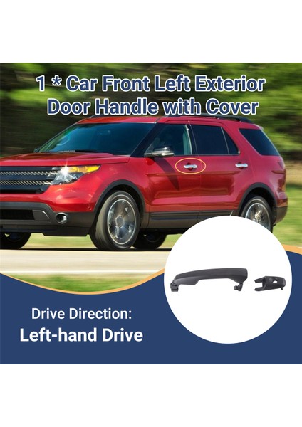 Araba Önü Sol Dış Kapı Kolu Ford Explorer Kenarı Için Kapak ile 2011-2014 Dış Kapı Çekme Kolu Lhd (Yurt Dışından) fırsatları