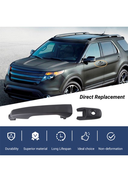 Araba Önü Sol Dış Kapı Kolu Ford Explorer Kenarı Için Kapak ile 2011-2014 Dış Kapı Çekme Kolu Lhd (Yurt Dışından) indirimleri