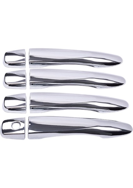 Nissan Navara Frontier D23 NP300 4 Kapılar Için 15+ Fit 1 Set Krom Kapı Kolu Kapağı (Yurt Dışından)