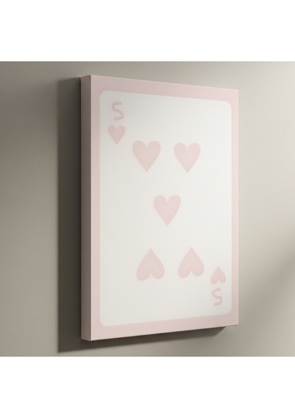 Minimalist Pembe Kalpler İllüstrasyon Tablosu