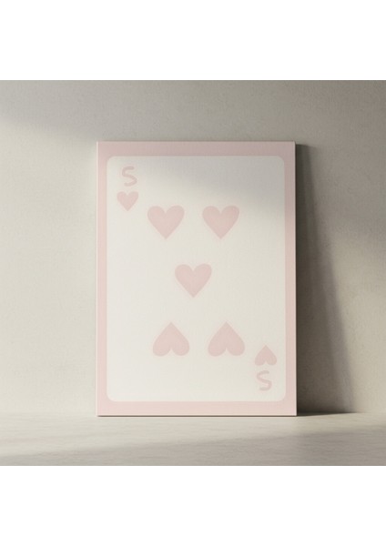 Minimalist Pembe Kalpler İllüstrasyon Tablosu fiyatları