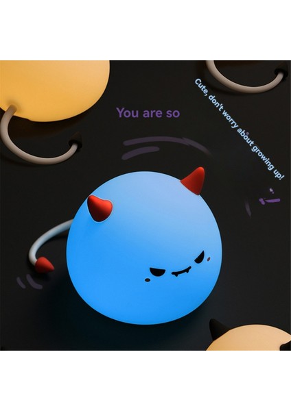 Sevimli Küçük Şeytan Canavar Lambası Yumuşak Aydınlatma Küçük Gece Işık Başucu Hafif Siyah (Yurt Dışından) indirimleri