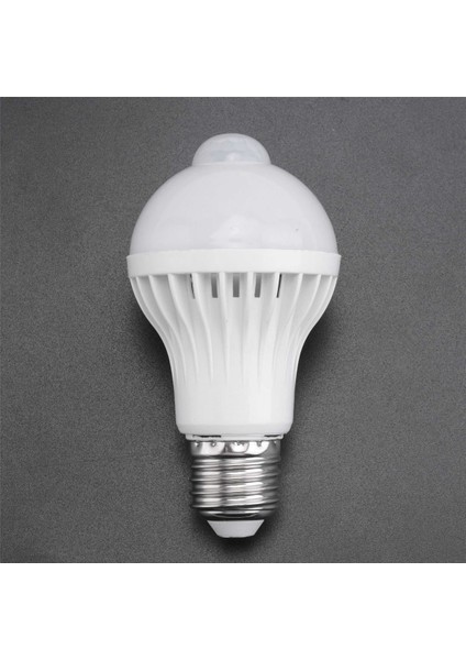 Hareket Sensörü Ampul Insan Vücudu Kızılötesi Indüksiyon LED Ampuller Sundurmalar Için Otomatik Olarak Aktive Edilmiş Işık (5W) (Yurt Dışından)