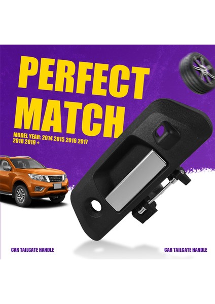 Nissan Navara NP300 2014 2015 2016 2017 2018+ 90606-4JG0C Için Araba Arka Bagaj Kapısı Dayanıklı Arka Kapı Kolu (Yurt Dışından) indirimleri