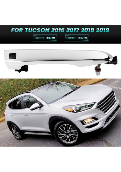 82661D3710 Chrome Dış Ön Kapı Sağ Kapı Akıllı Anahtar Tutma Hyundai Tucson 2016 2017 2018 2019 (Yurt Dışından) indirimleri