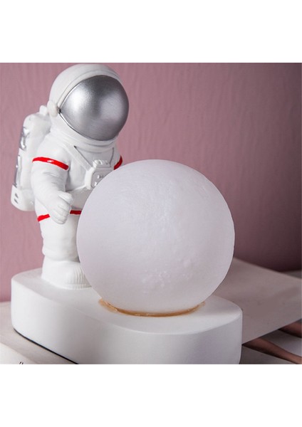Astronot Spaceeman Gece Işık Yatak Odası Başucu Masaüstü Dekorasyon Masa Lamba Hediye Işık Alan Temalı Hediye Süsleme El Sanatları (Yurt Dışından) indirimleri