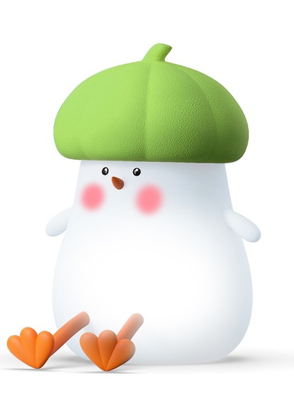 Kawaii&#39;nin Küçük Sebze Tavuğu Küçük Gece Işık Yatak Odası Sevimli Atmosfer Açık Yeşil (Yurt Dışından) fiyatları