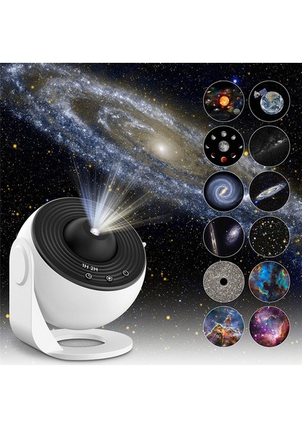 Starry Sky Projektör, Projektör Lambası, Yatak Odası Için Yıldızlı Gökyüzü, 12 Gezegen Diskleri, LED Starry Sky Projektör (Yurt Dışından) indirimleri