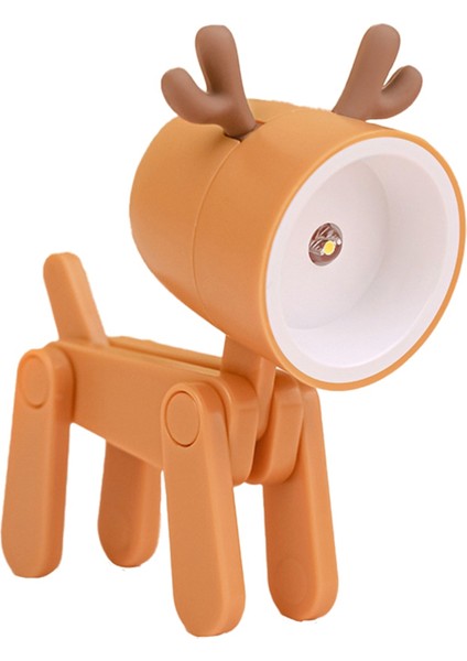 Mini Gece Işık LED Ayarlanabilir Masa Kitap Işık Sevimli Evcil Hayvan Hafif Göz Koruma Masası Lambası Ev Oda Dekor, Geyik Portakal (Yurt Dışından) indirimleri