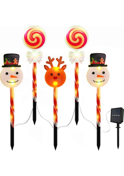 10 Pcs Güneş Noel Dekorasyon Işıkları 8 Işık Modu Işık IP65 Su Geçirmez Noel Dekor Işık Bahçe Yard Yürüyüş Yolu (Yurt Dışından)