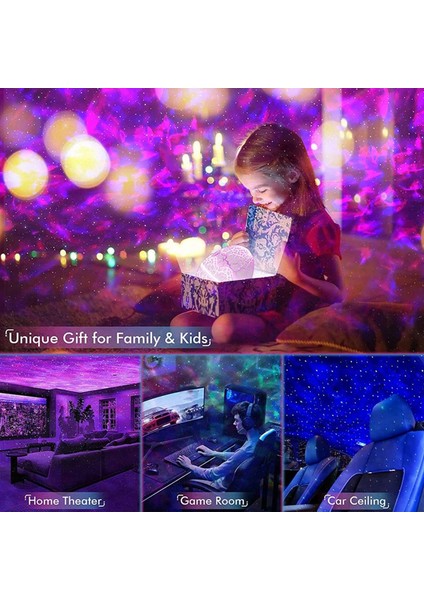 Gece Işık Galaxy Işık Projektör Yatak Odası Için Uygun Beyaz Gürültü Bluetooth Hoparlör Dinozor Yumurta Galaxy Projektör (Yurt Dışından) modelleri