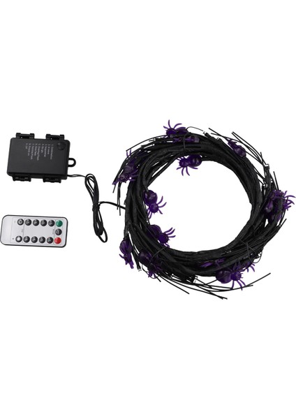 Cadılar Bayramı Partisi Örümcek Rattan Hafif Dize Korku Hayalet Festivali Ev Bahçe Partisi Açık Dekorasyon (Yurt Dışından)