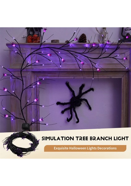 Cadılar Bayramı Partisi Örümcek Rattan Hafif Dize Korku Hayalet Festivali Ev Bahçe Partisi Açık Dekorasyon (Yurt Dışından) indirimleri