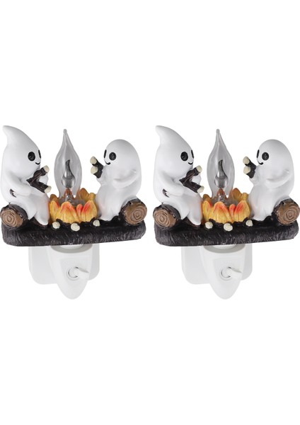 Hayalet Kamp Ateşi Gece Lambası Gece Işık Fişi Duvar Ürkütücü Ateş Gece Işık Cadılar Bayramı Hayalet Kamp Ateşi Uk Fiş (Yurt Dışından)