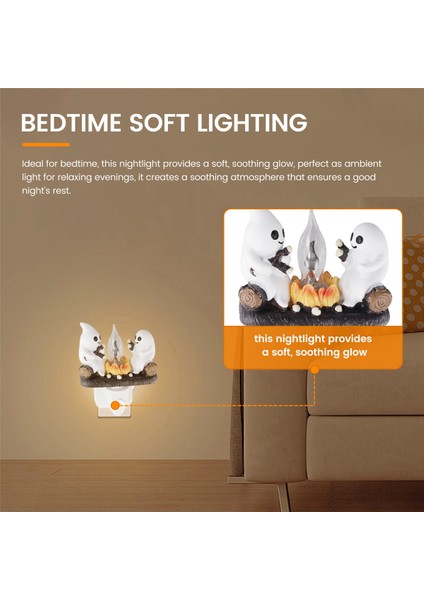 Hayalet Kamp Ateşi Gece Lambası Gece Işık Fişi Duvar Ürkütücü Ateş Gece Işık Cadılar Bayramı Hayalet Kamp Ateşi Uk Fiş (Yurt Dışından) fırsatları