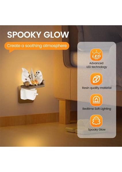 Hayalet Kamp Ateşi Gece Lambası Gece Işık Fişi Duvar Ürkütücü Ateş Gece Işık Cadılar Bayramı Hayalet Kamp Ateşi Uk Fiş (Yurt Dışından) indirimleri