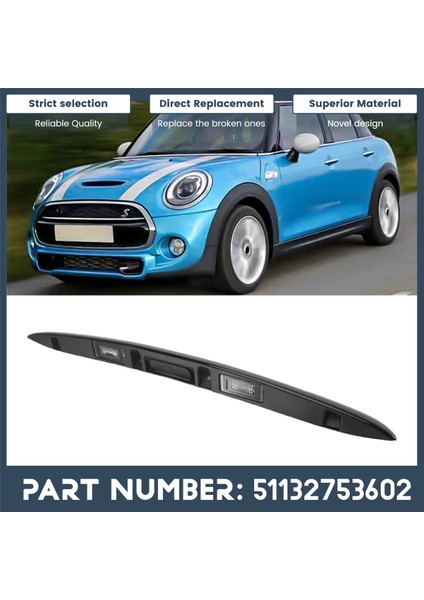 51132753602 Araba Bagaj Kapağı Hatch Bagaj Kolu Mini Cooper R55 R56 R57 R58 R59 2007-2014 (Yurt Dışından) indirimleri