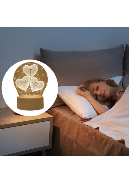 Gece Işık Akrilik Yatak Odası Başucu LED Masa Lambası Tatil Etkinlik Hediye Sistemi Hediyeleri (Yurt Dışından) fırsatları