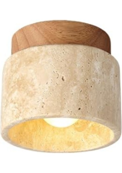 Japon Tarzı Wabi-Sabi Ahşap Tavan Lambası E27 Mutfak Koridor Oturma Odası Için Üç Renk Karartma (Yurt Dışından)