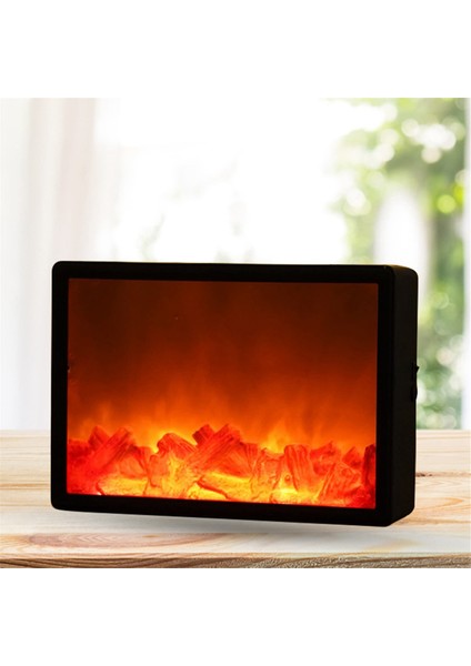 LED Şömine Işık Simülasyonu Alev Işık Nordic Tarzı Dekoratif Şömine Işık Ev El Sanatları Atmosfer Gece Işığı (Yurt Dışından) indirimleri