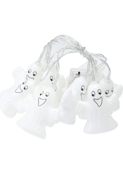 Cadılar Bayramı Dize Işık Gece Işığı Mini Hayalet Gece Işığı Küçük Dize Işık Cadılar Bayramı Dekoratif 1,5 METRE+10LED (Yurt Dışından)