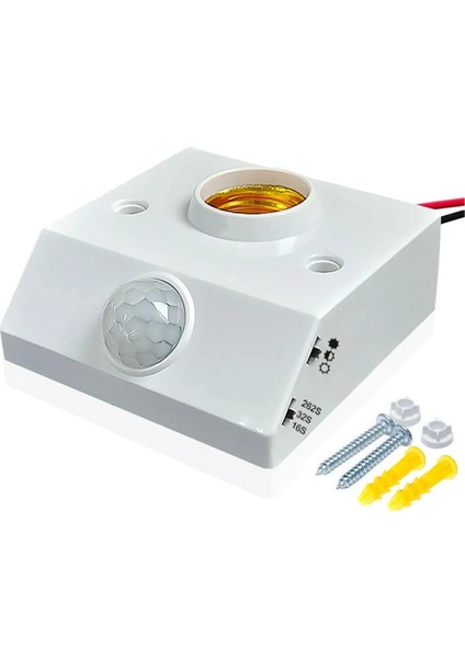 2pcs E27 Lambaheli Sun Soku Sokun Pır Hareket Algılama Anahtarı Lambası Tutucu Somun Soketi Ampul Soketi Ac 85V-265V (Yurt Dışından)