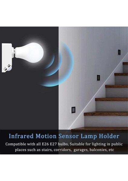 2pcs E27 Lambaheli Sun Soku Sokun Pır Hareket Algılama Anahtarı Lambası Tutucu Somun Soketi Ampul Soketi Ac 85V-265V (Yurt Dışından) modelleri