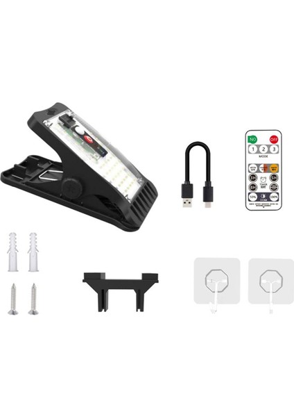 Güneş Açık Klipli Işık LED Avlu Bahçe Işık Gövdesi Sensörü Duvar Işık Aydınlatma Acil Durum Işığı (Yurt Dışından)