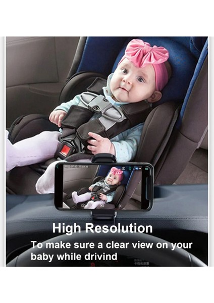 Wifi Bebek Bez Monitörü Bebek Arka Koltuk Kablosuz Izleme Kamerası 360 ° Dönen Gece Görüş (Yurt Dışından) modelleri